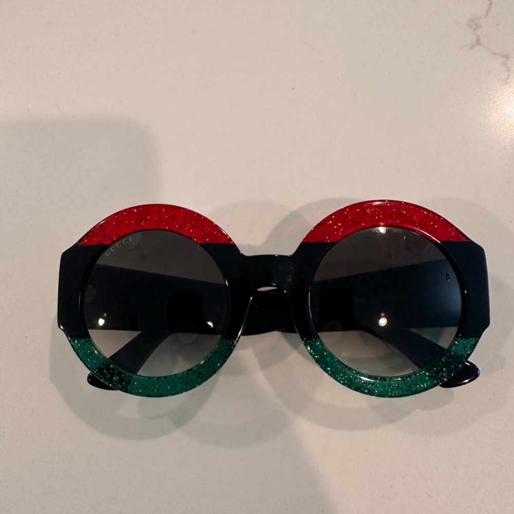 GUCCI WEB OVERSIZED SUNGLASSES - Picture 5 of 11